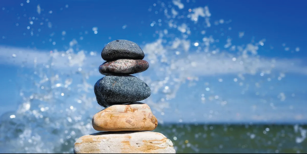 Balanced stacked stones